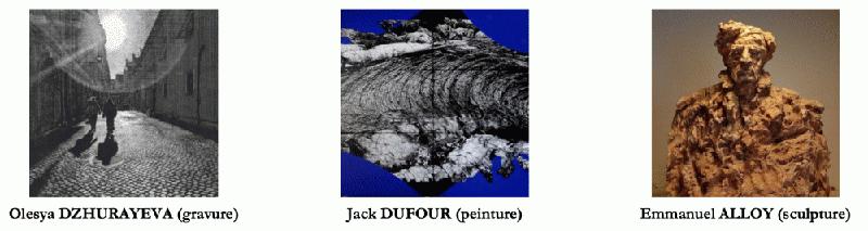 Olesya Dzhurayeva, Jack Dufour, Emmanuel Alloy