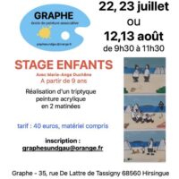 Stage art plastique