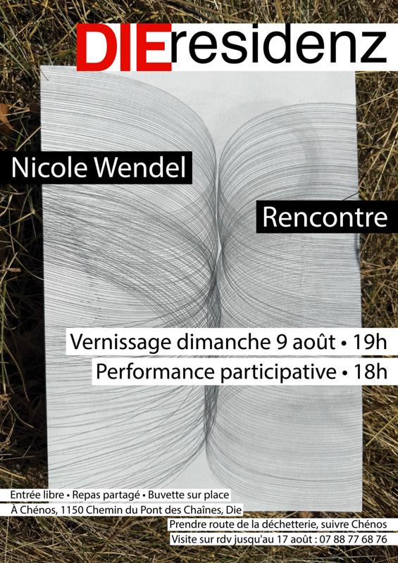Vernissage - Rencontre - Nicole Wendel chez DIEresidenz