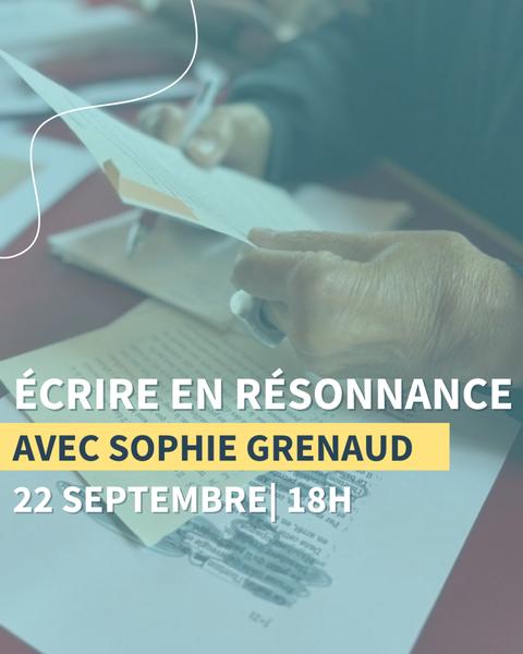 Atelier - Écrire en résonnance