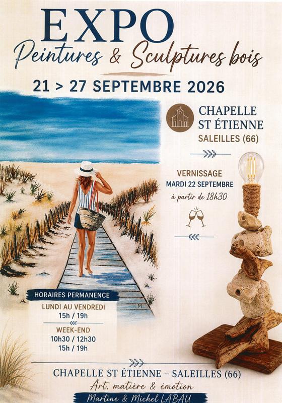 EXPO PEINTURES & SCULPTURES BOIS