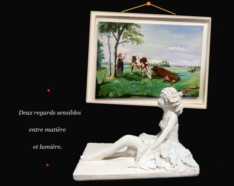 Exposition Anne Procureur, sculpture et Marcel Renard, peinture