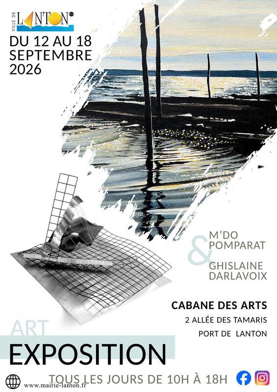 Exposition Cabane des Arts : m'Do Pomparat et Ghislaine Darlavoix