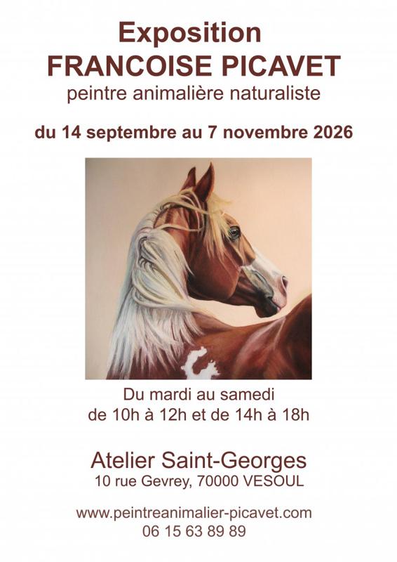 Exposition Francoise Picavet Peintre animalière naturaliste