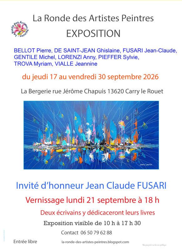 Exposition à la Bergerie la Ronde des Artistes Peintres