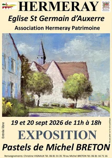 Exposition de Pastel de Michel Breton dans l’église d’Hermeray