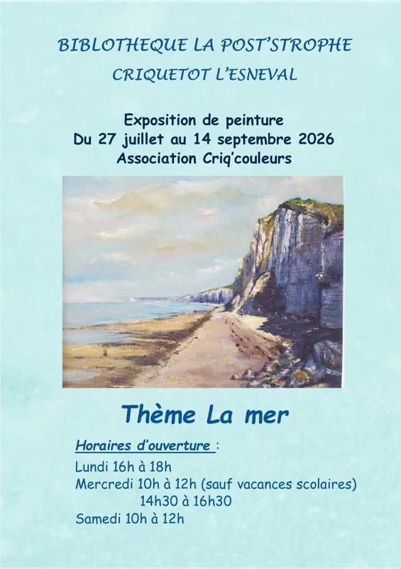 Exposition de peinture sur le thème de la mer