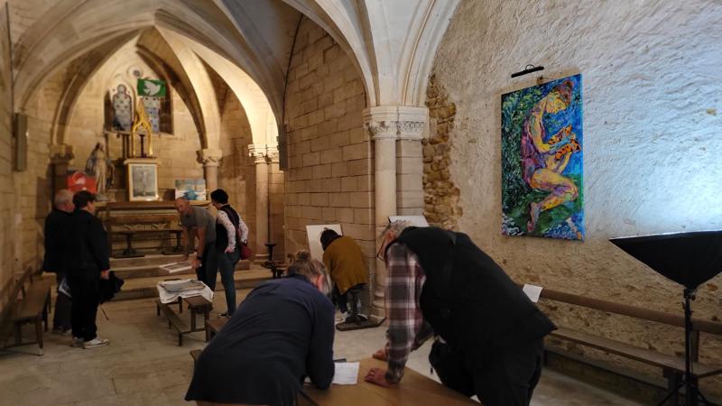 Exposition peintures - Crypte de la Basilique