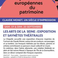 Journée du patrimoine, exposition d’artistes aux couleurs de MONET