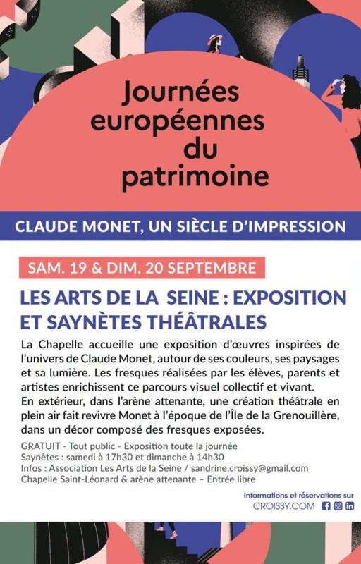 Journée du patrimoine, exposition d’artistes aux couleurs de MONET