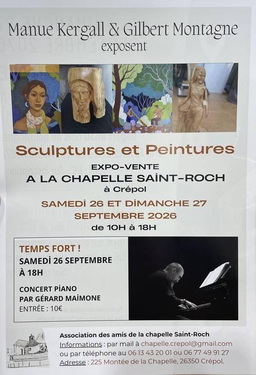 Sculptures et peintures - Manue Kergall et Gilbert Montagne