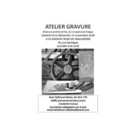 Stage gravure pointe séche à Auvers-sur-Oise