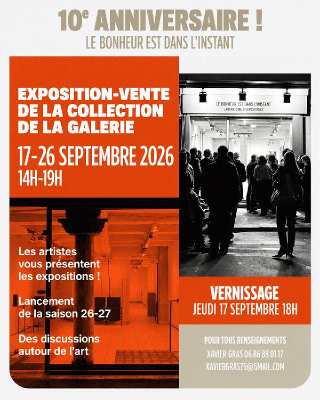 exposition-vente de la collection de la galerie