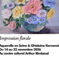 Exposition Association Aquarelle en Seine : Impression florale
