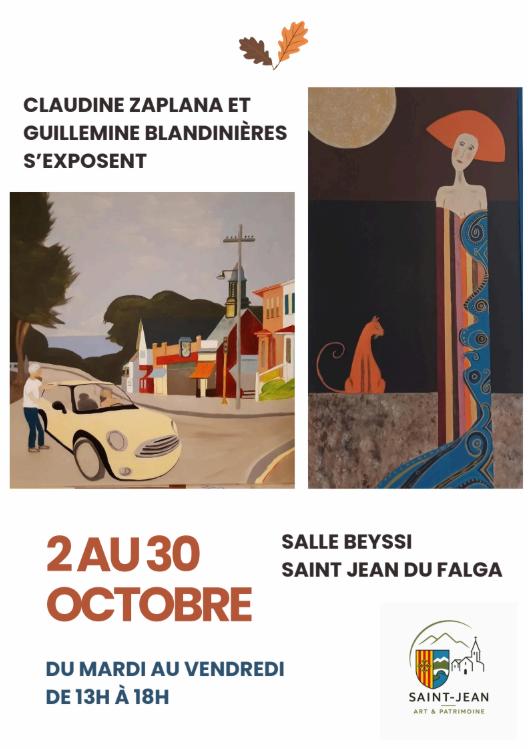 Exposition – Claudine Zaplana & Guillemine Blandinières