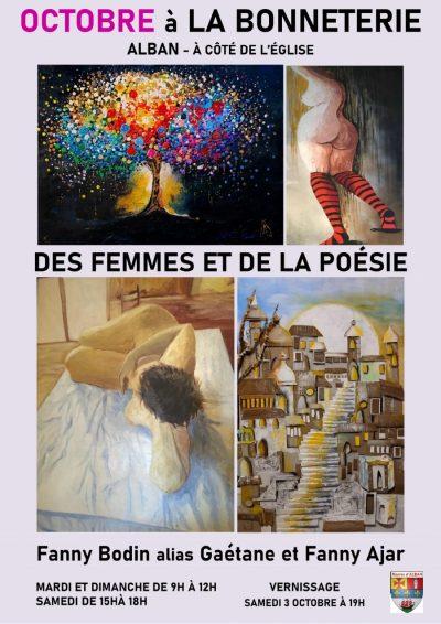 Exposition « Des femmes et de la poésie » à la Bonneterie Exposition « Des femmes et de la poésie » à la Bonneterie