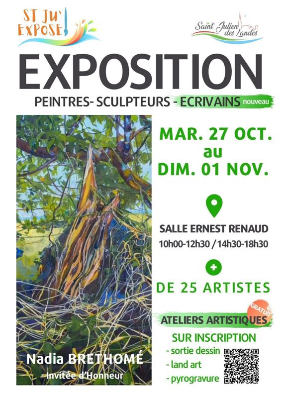 Exposition de peintres, sculpteurs et écrivains