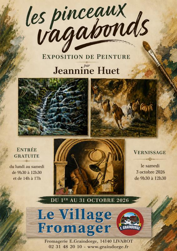 Exposition de peinture "Les pinceaux vagabonds" - Le Village Fromager de Livarot