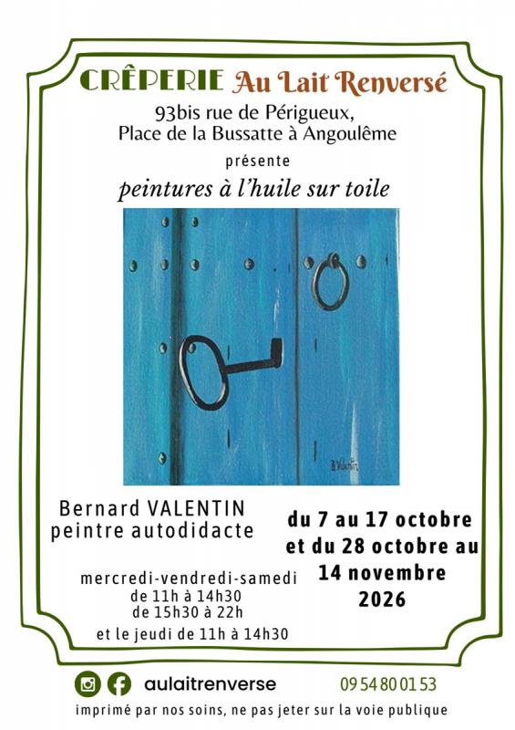 Exposition : peintures à l'huile sur toile