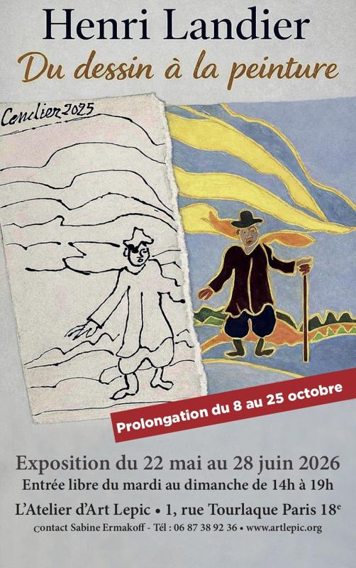 Henri Landier : du dessin à la peinture