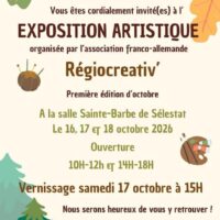Régiocréativ' Sélestat expose Salle Ste Barbe